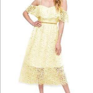 Off shoulder midi dress